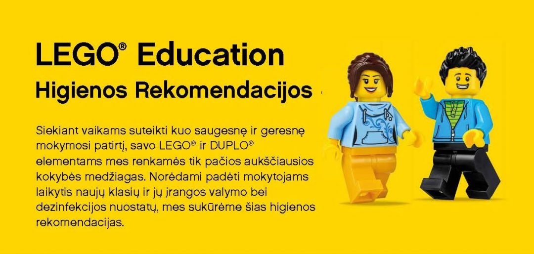 LEGO® Education Higienos Rekomendacijos
